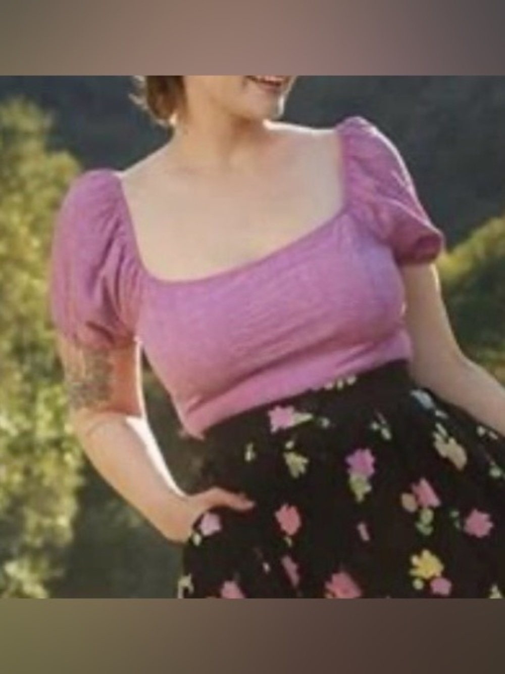 ModCloth Floral Top